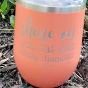Shine on wine tumbler new